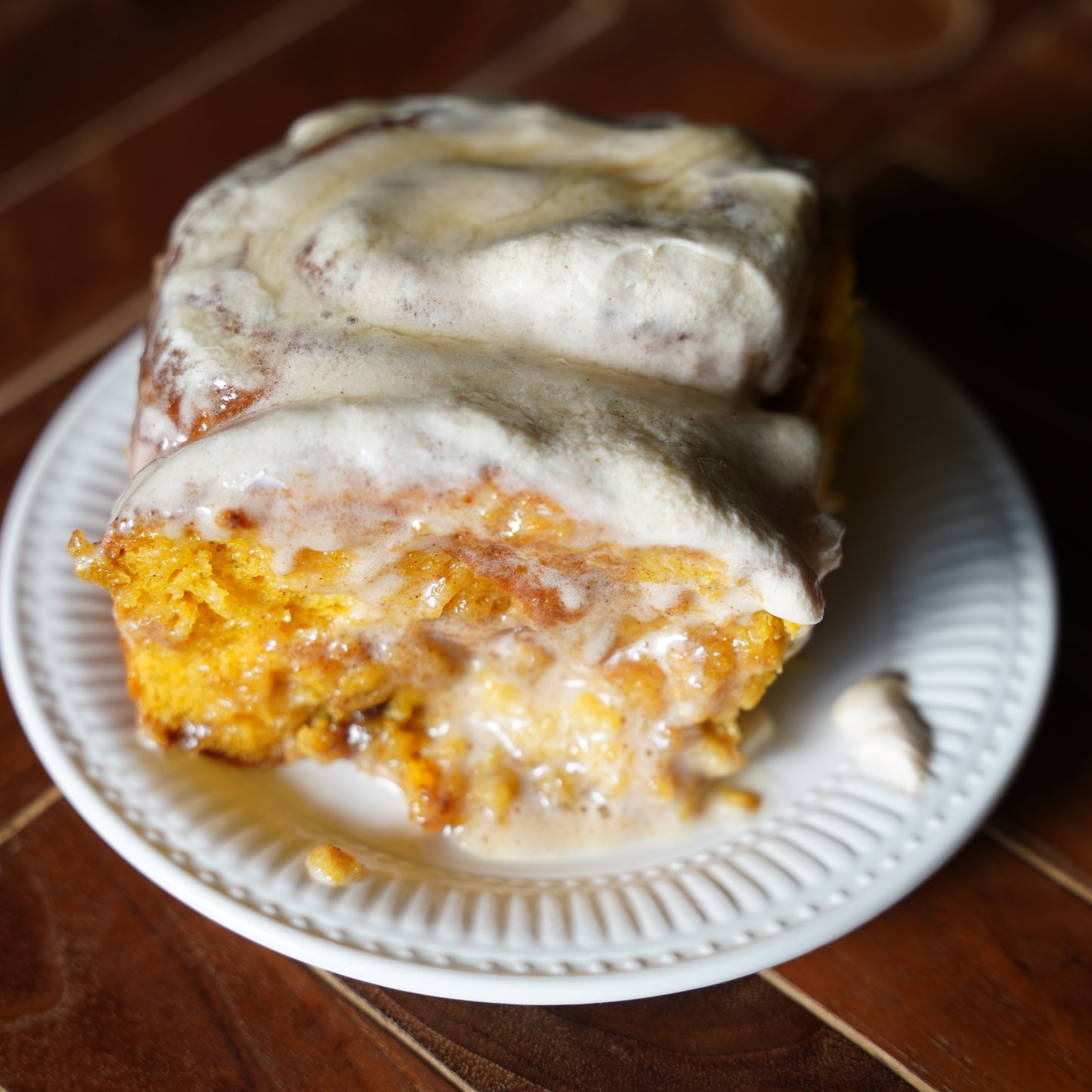 Pumpkin Caramel Cinnamon Rolls