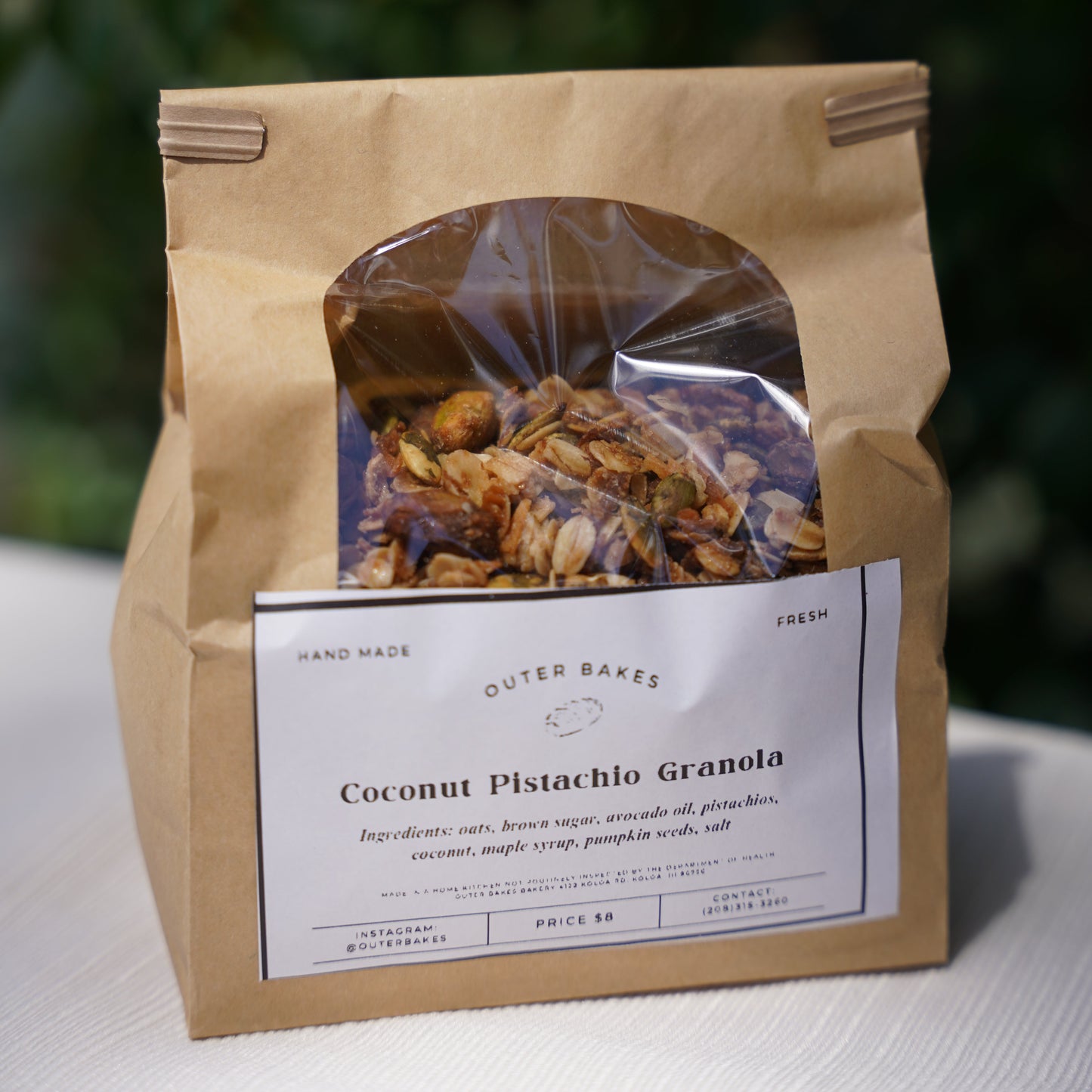 Coconut Pistachio Granola