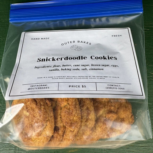 Snickerdoodle Cookies (bag of 5)